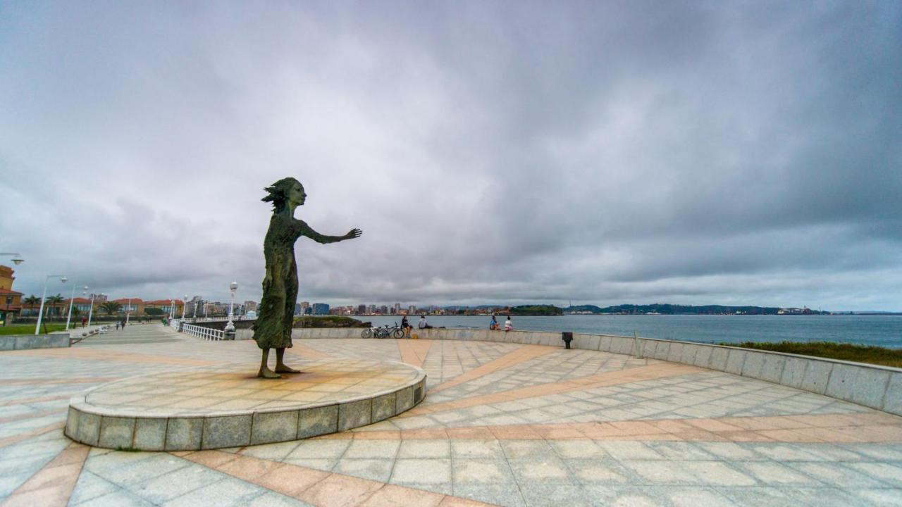 La Siete De San Lorenzo Gijón Esterno foto